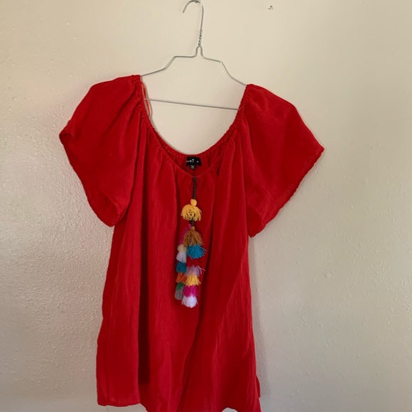 Red love J blouse - Picture 2 of 5